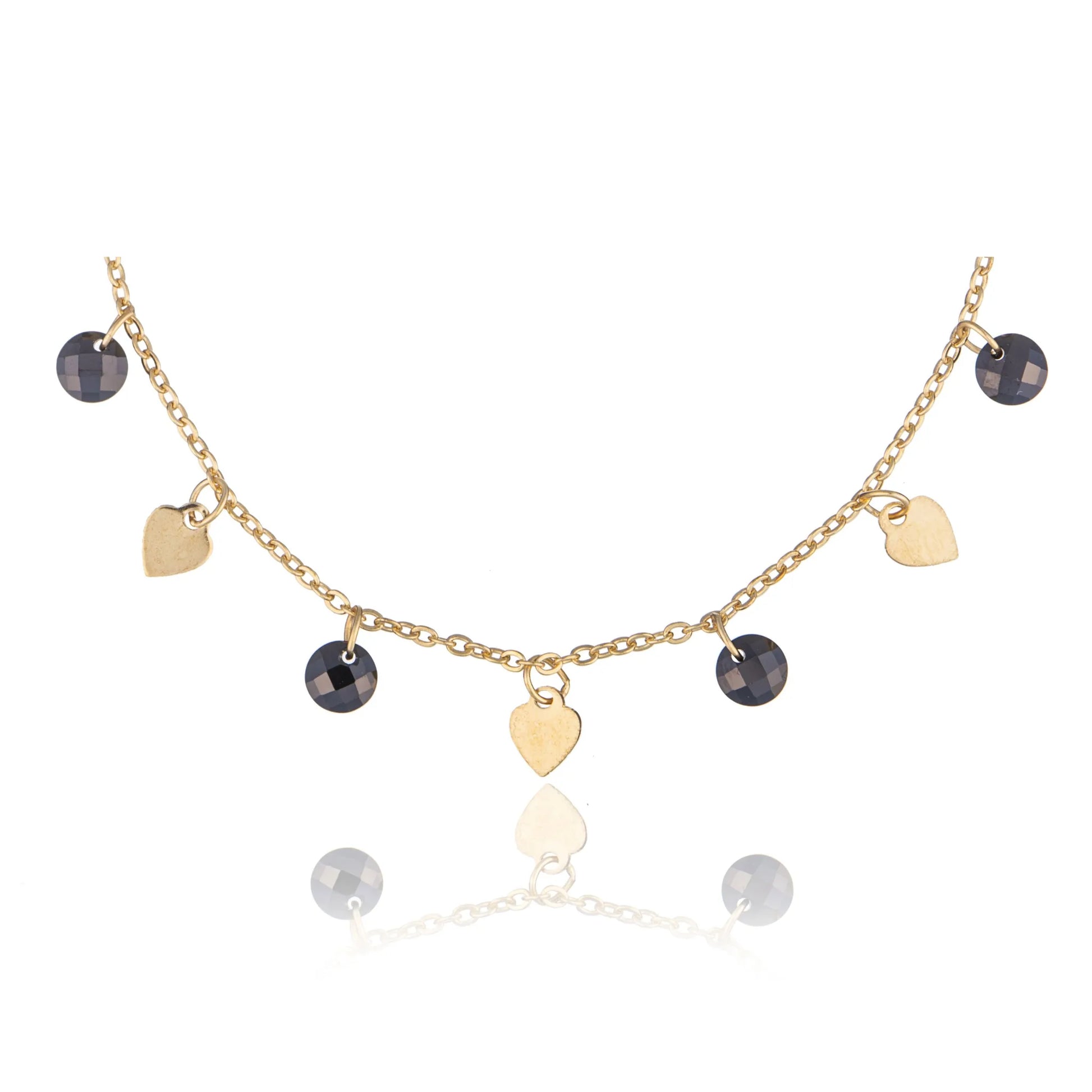 Pulsera de Plata Corazones y Circonitas