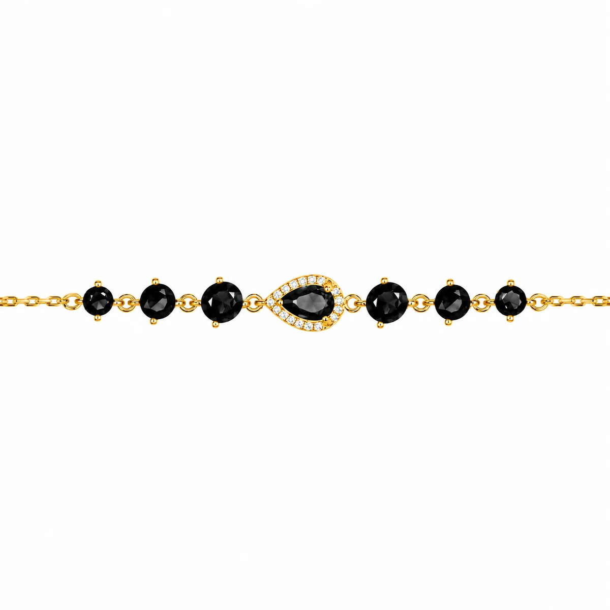 Bracelet Rosée Doré avec Zirconiums