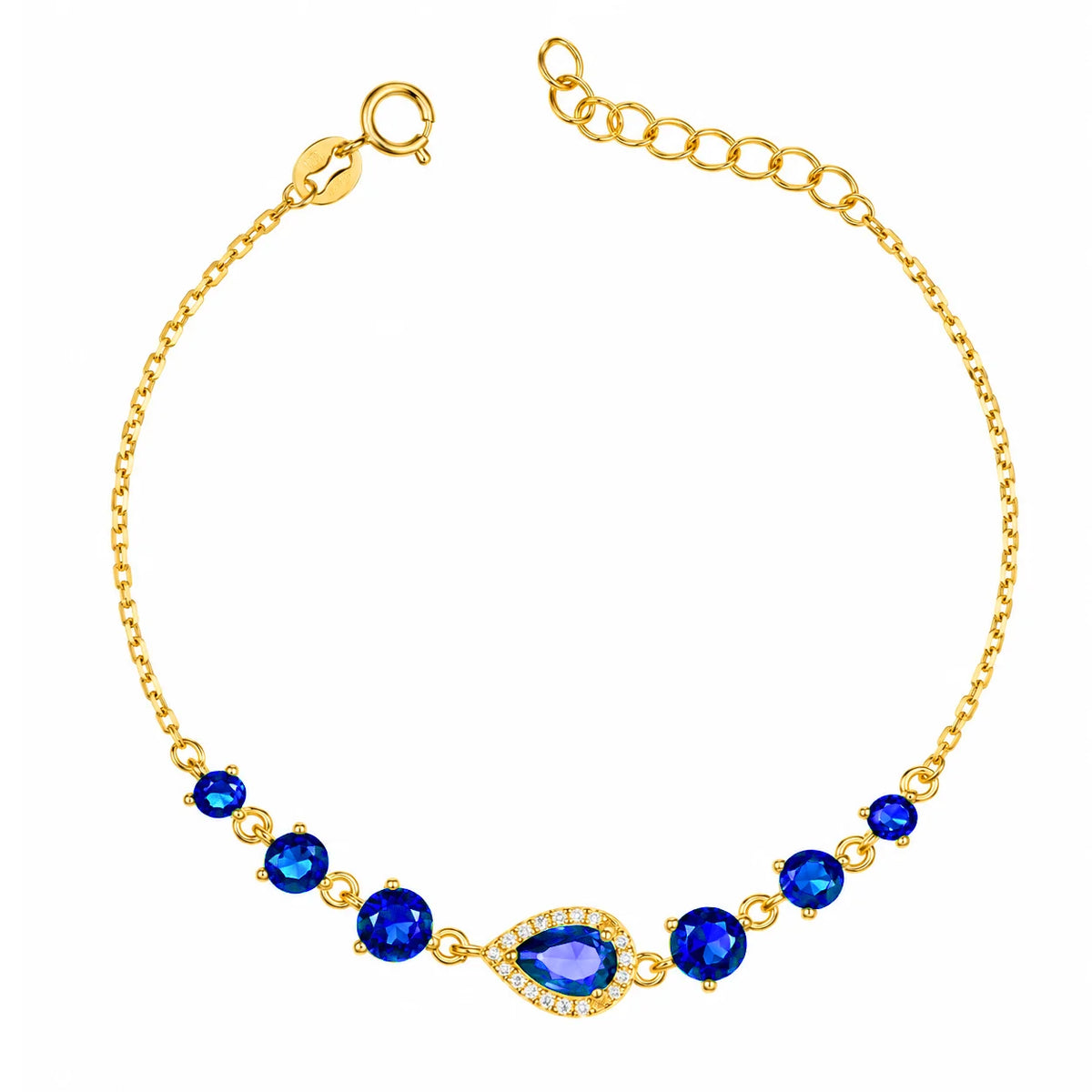 Bracelet Rosée Doré avec Zirconiums
