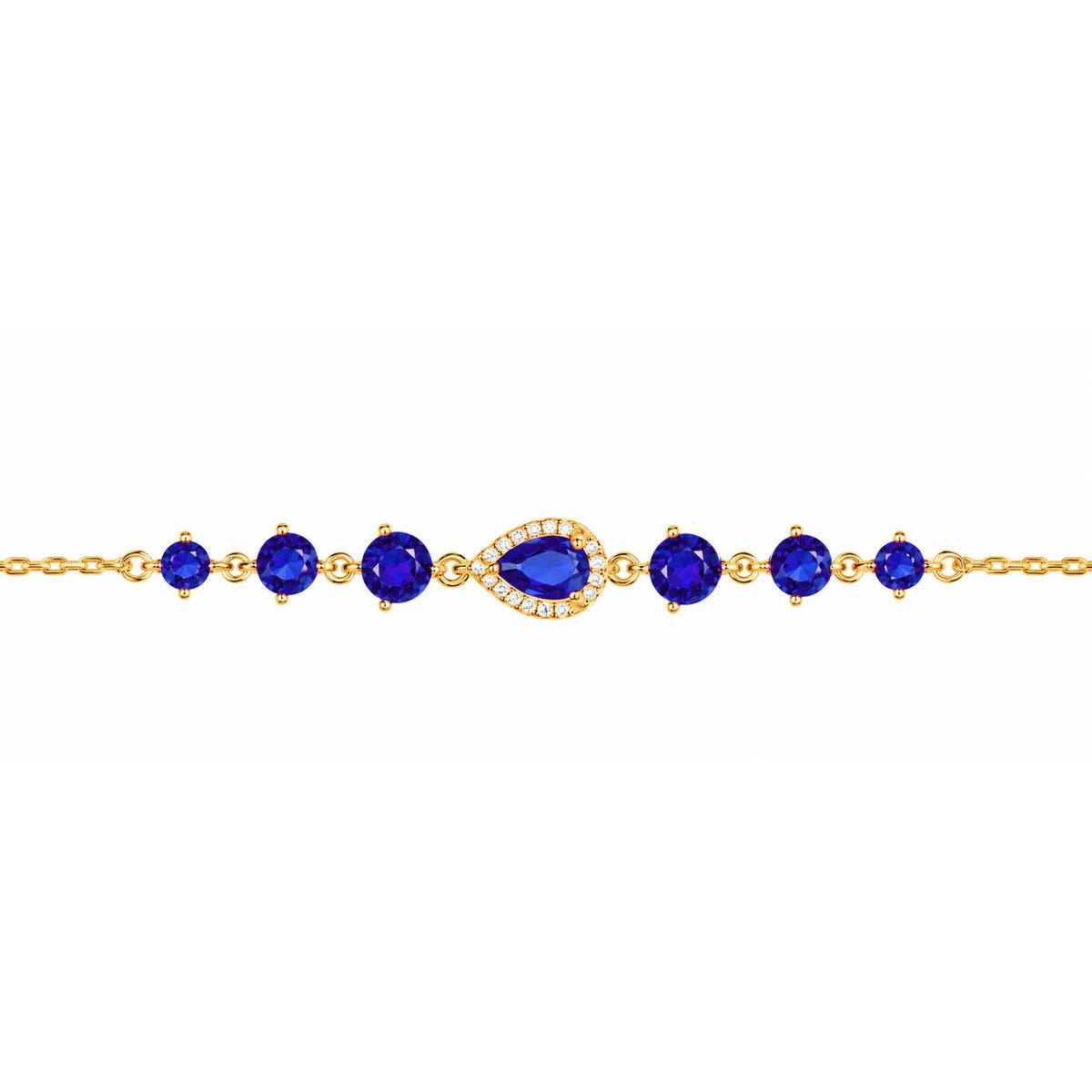 Bracelet Rosée Doré avec Zirconiums