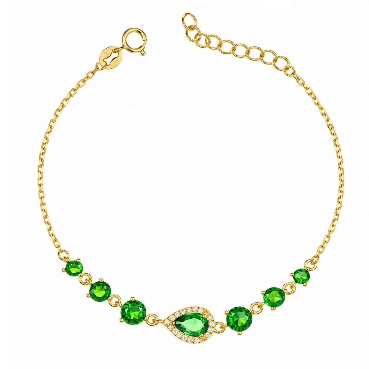 Bracelet Rosée Doré avec Zirconiums