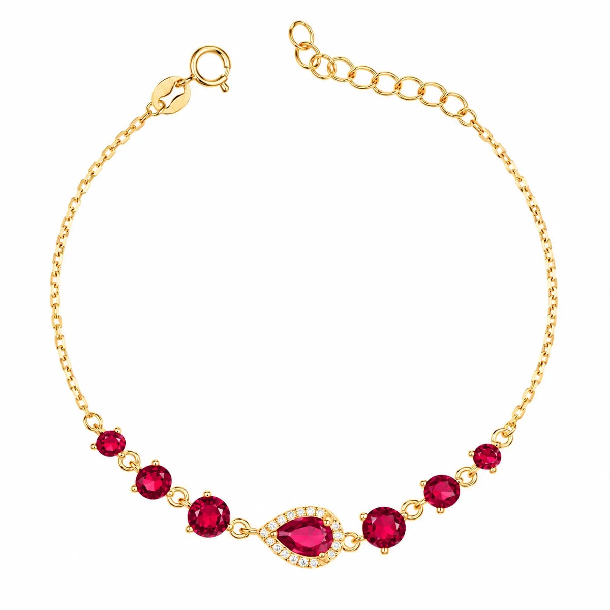 Bracelet Rosée Doré avec Zirconiums