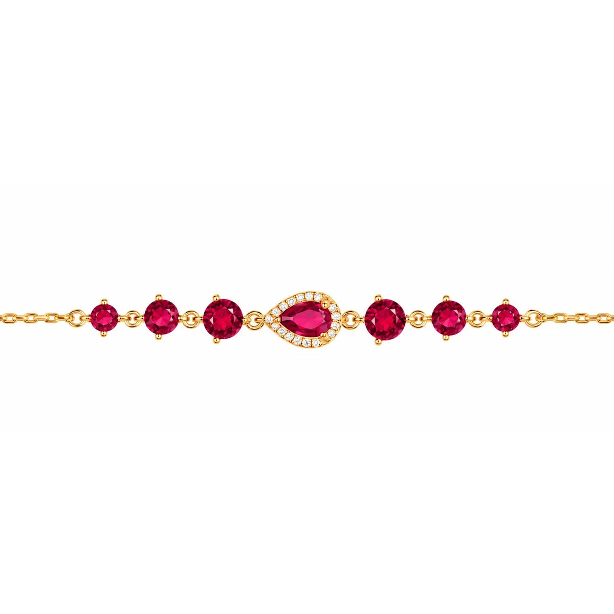 Bracelet Rosée Doré avec Zirconiums