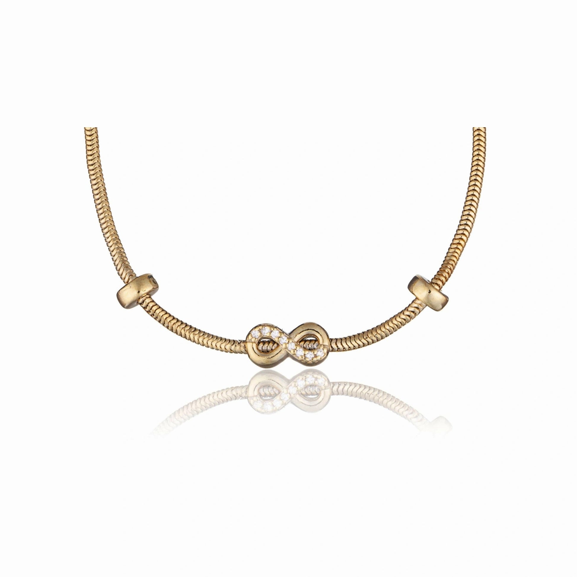 Bracciale Argento Charm Infinito Centrale