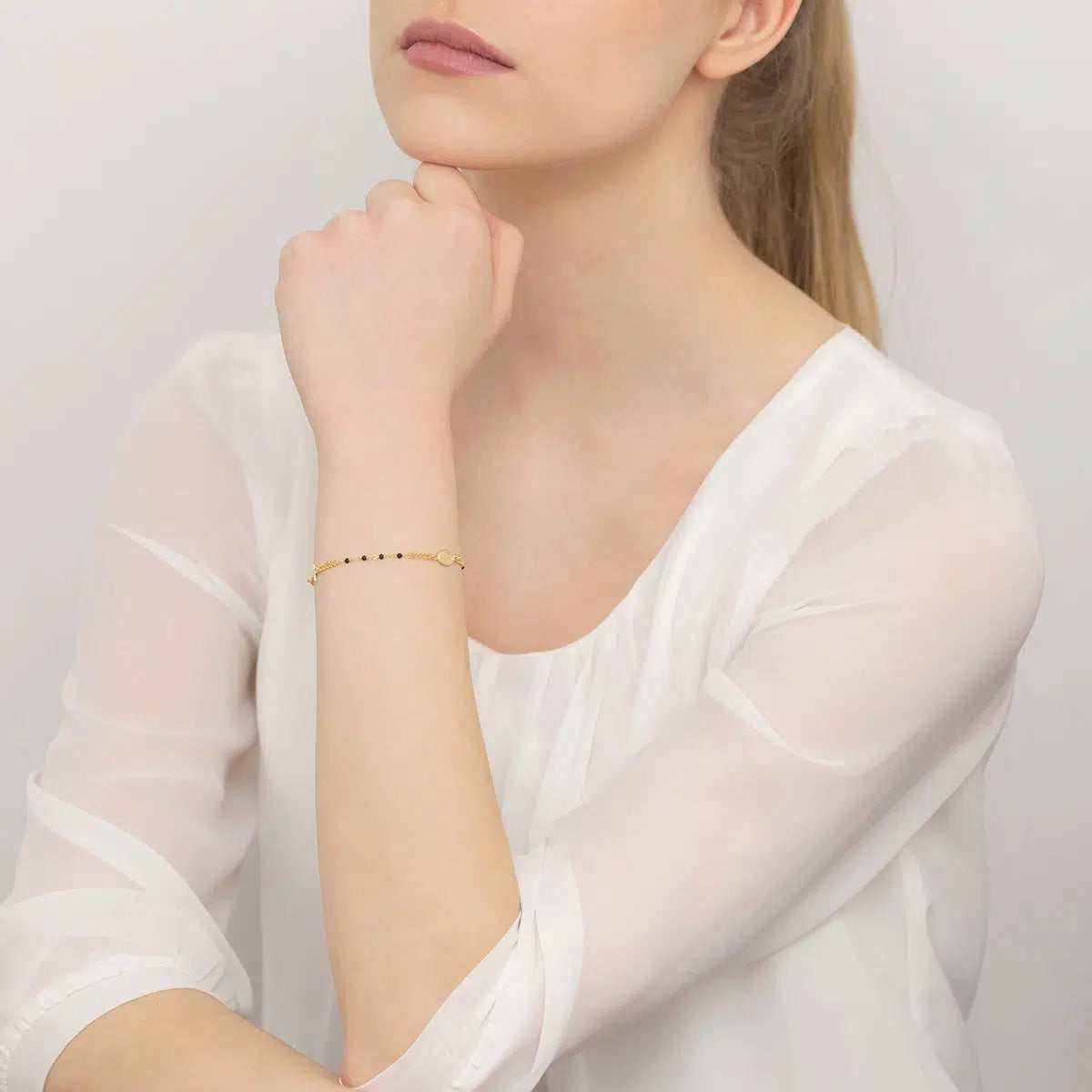Bracciale Argento Croce e Madonnina
