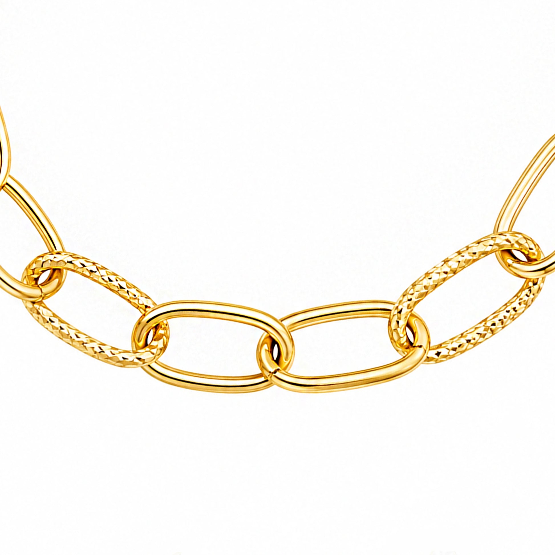 Bracelet Chaîne Forçat Allongée