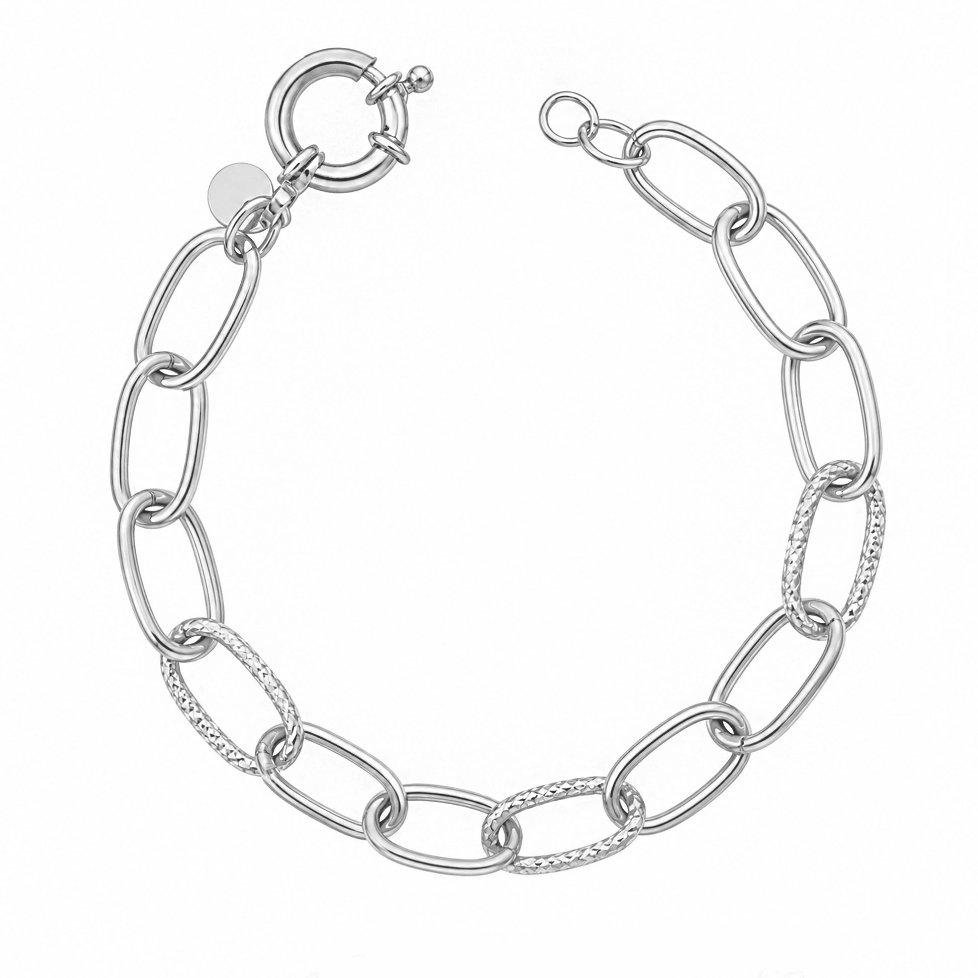 Bracelet Chaîne Forçat Allongée
