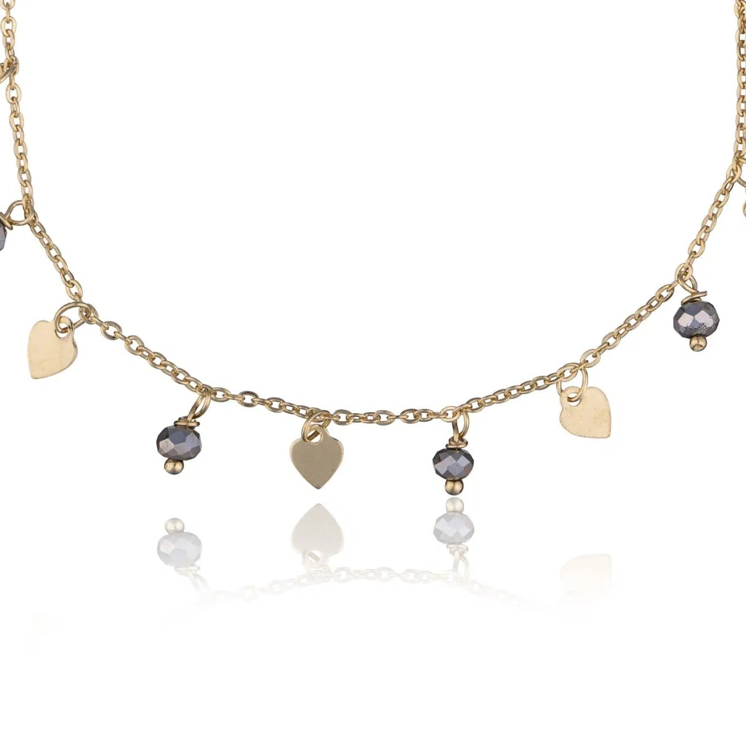 Pulsera en Plata Corazón y Circonitas