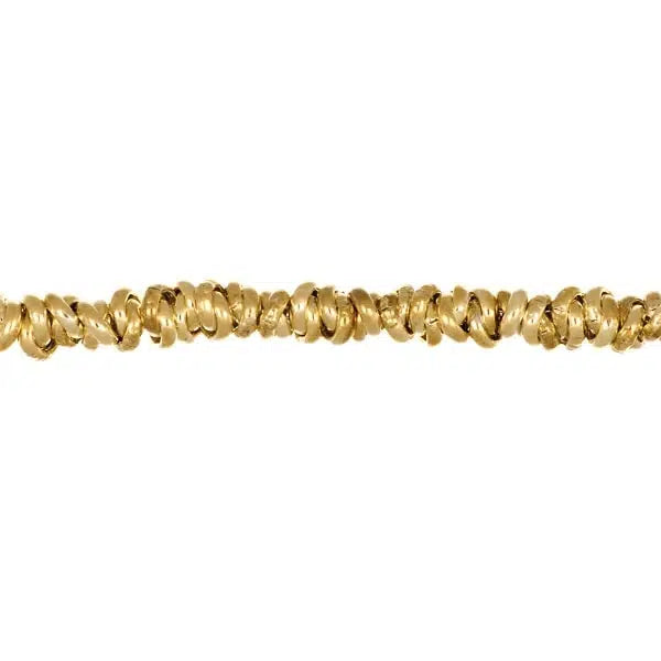 Bracelet with Grooved Rings