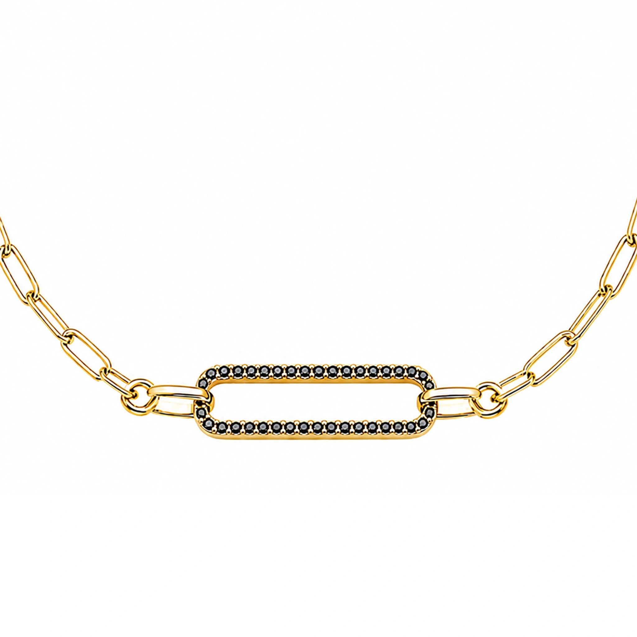 Pulsera Zed dorada con circonitas