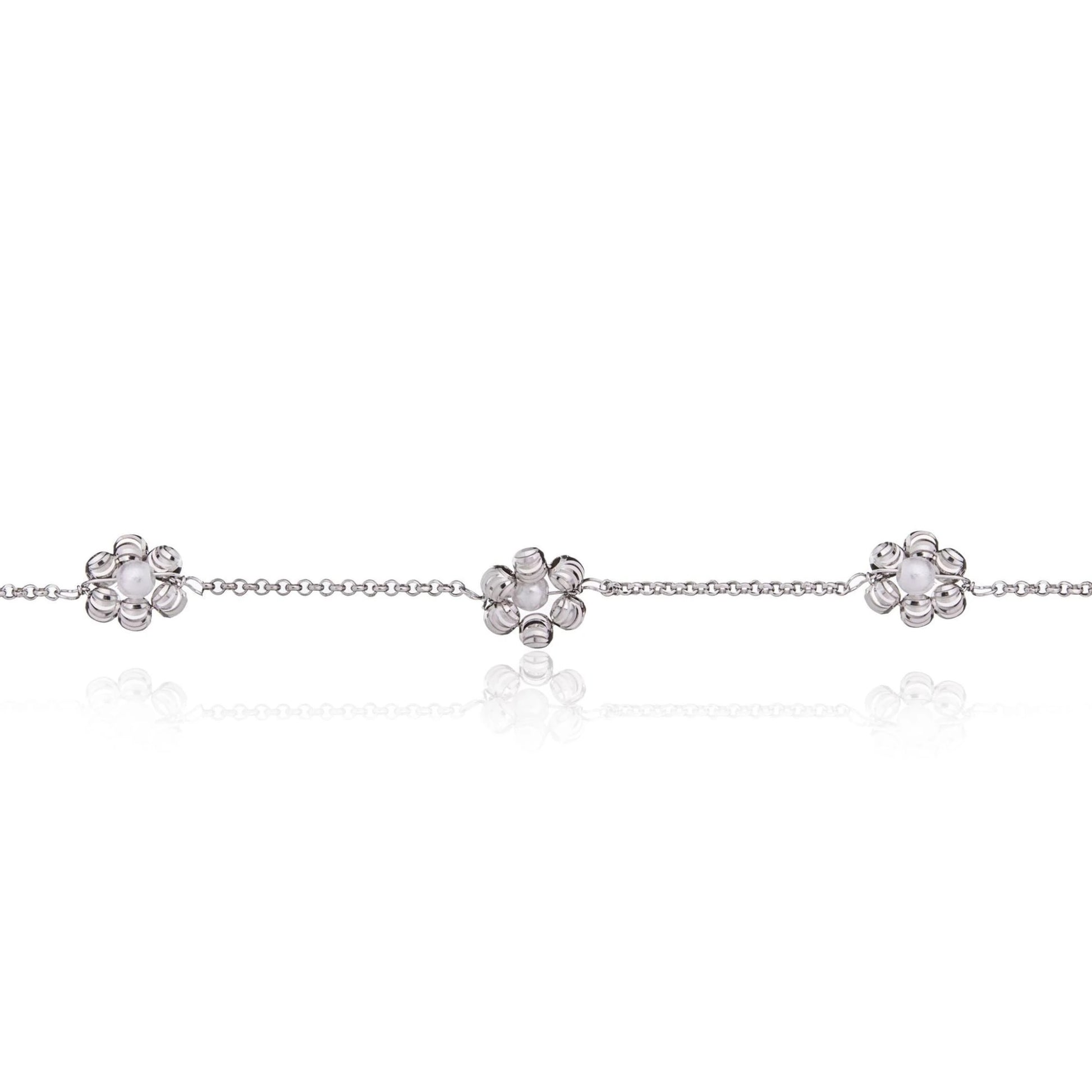 Pulsera Rodiada Tres Flores