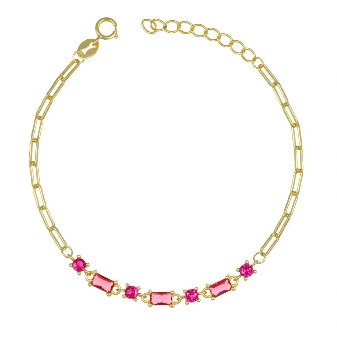 Bracciale Crystal Dorato con Zirconi