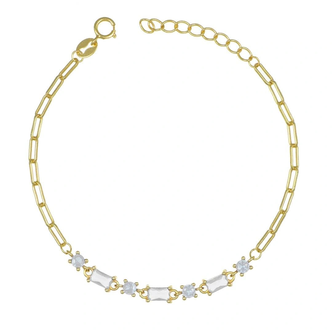 Bracciale Crystal Dorato con Zirconi