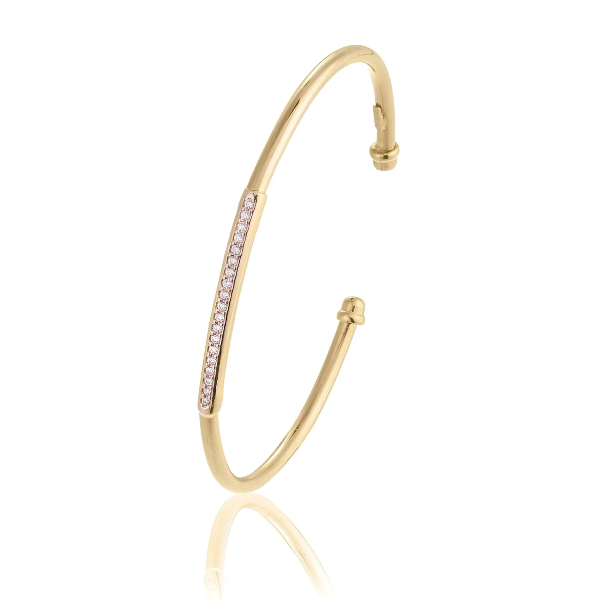 Pulsera Esclava con Circonios Pavé