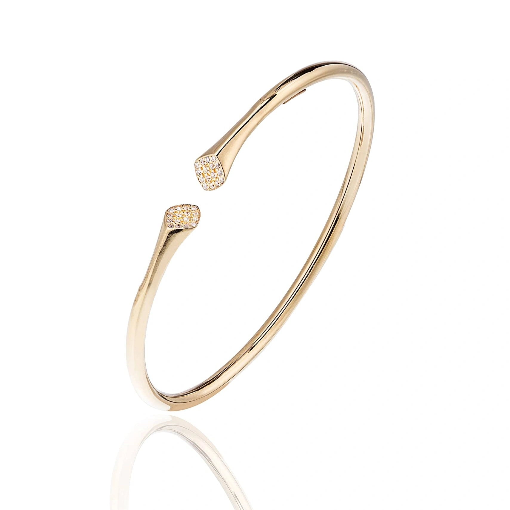 Brazalete Rígido de Plata Narciso