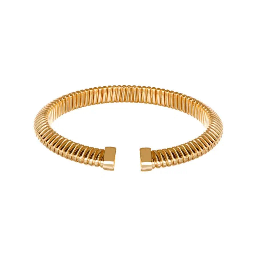 Gold-Plated Silver Rigid Bracelet for Women