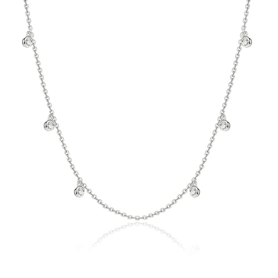 Collana in Oro 14 KT Choker con punti luce