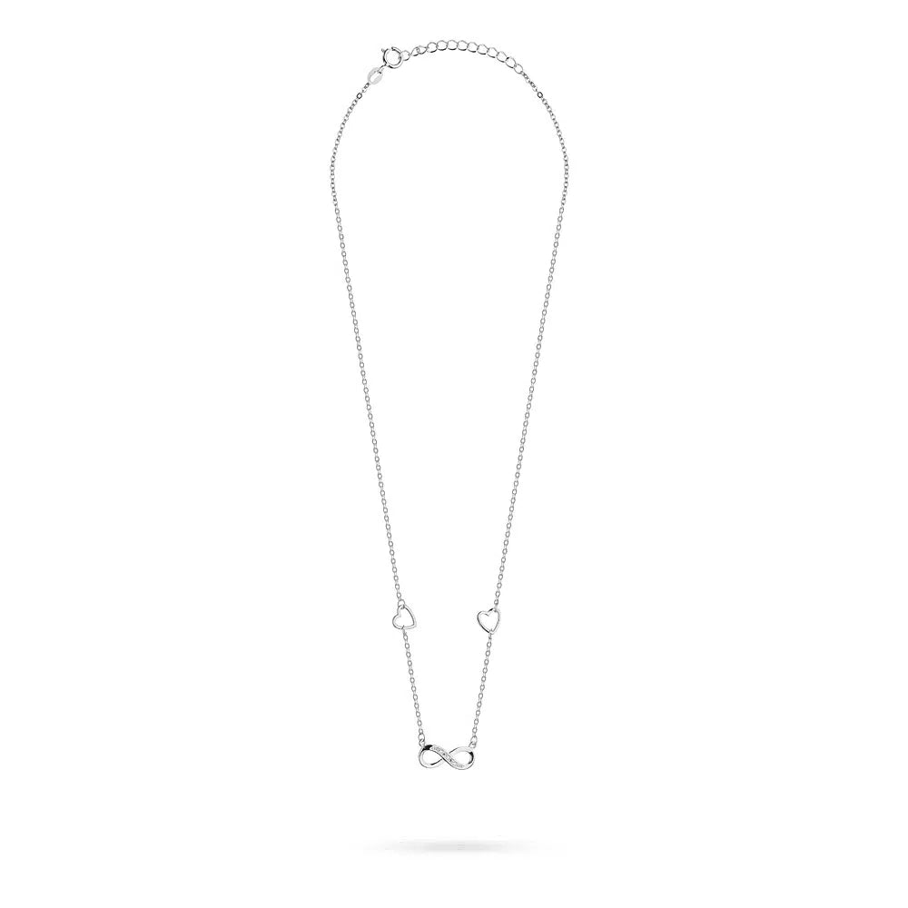 Collana in Argento Ciondolo Cuore e Infinito