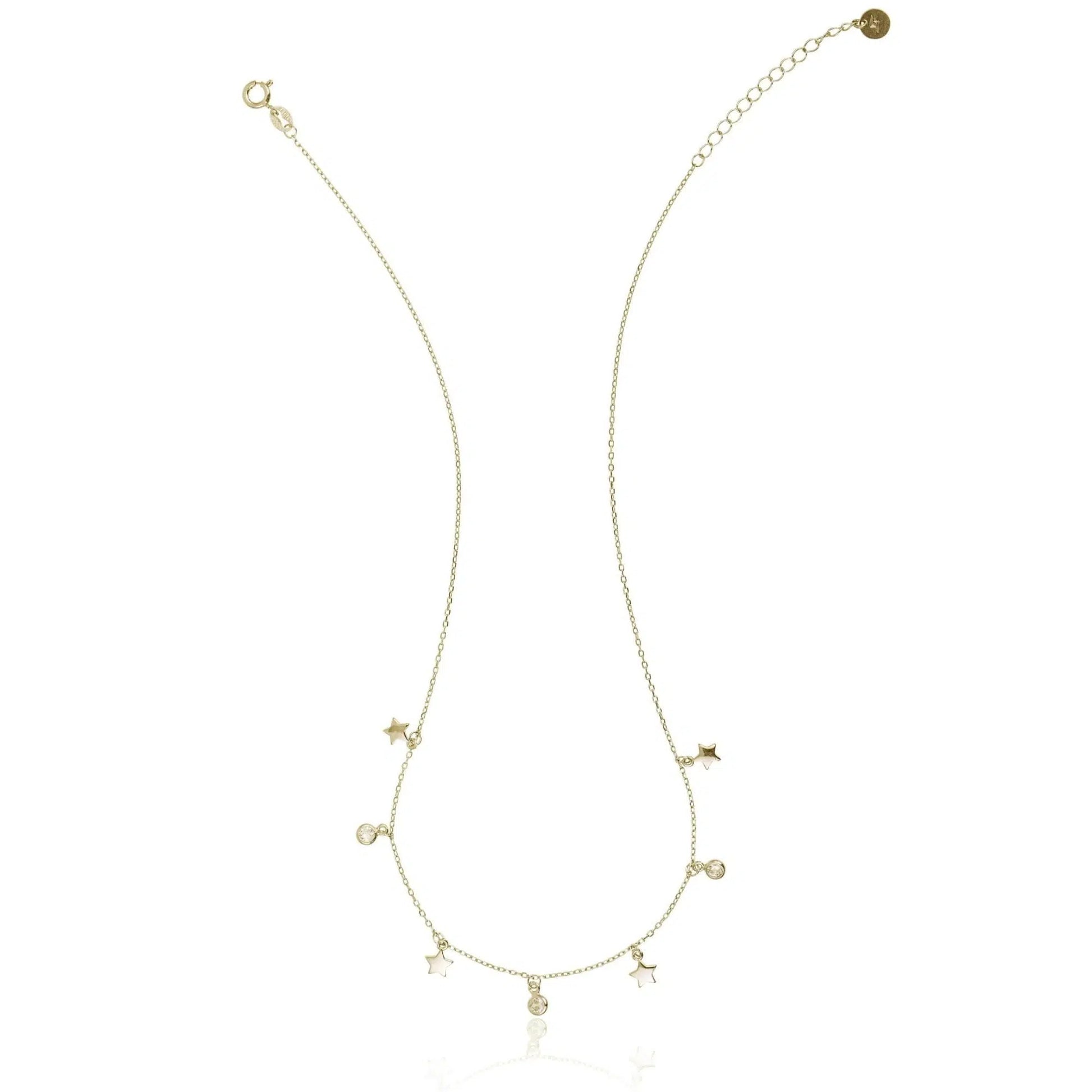 Collana in Argento Stelle e Punti Luce