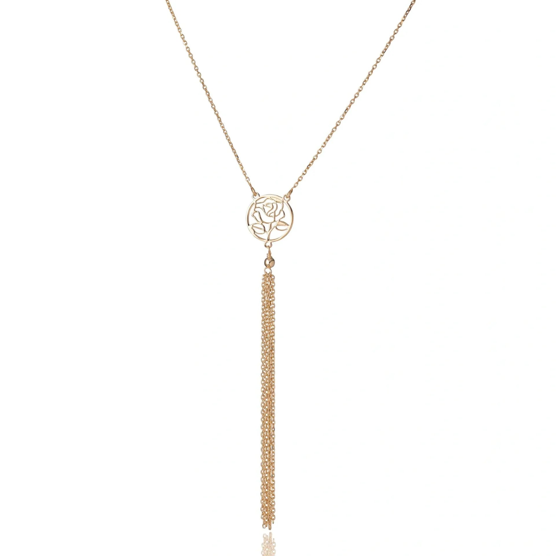 Collana Pendente in Argento Fiore