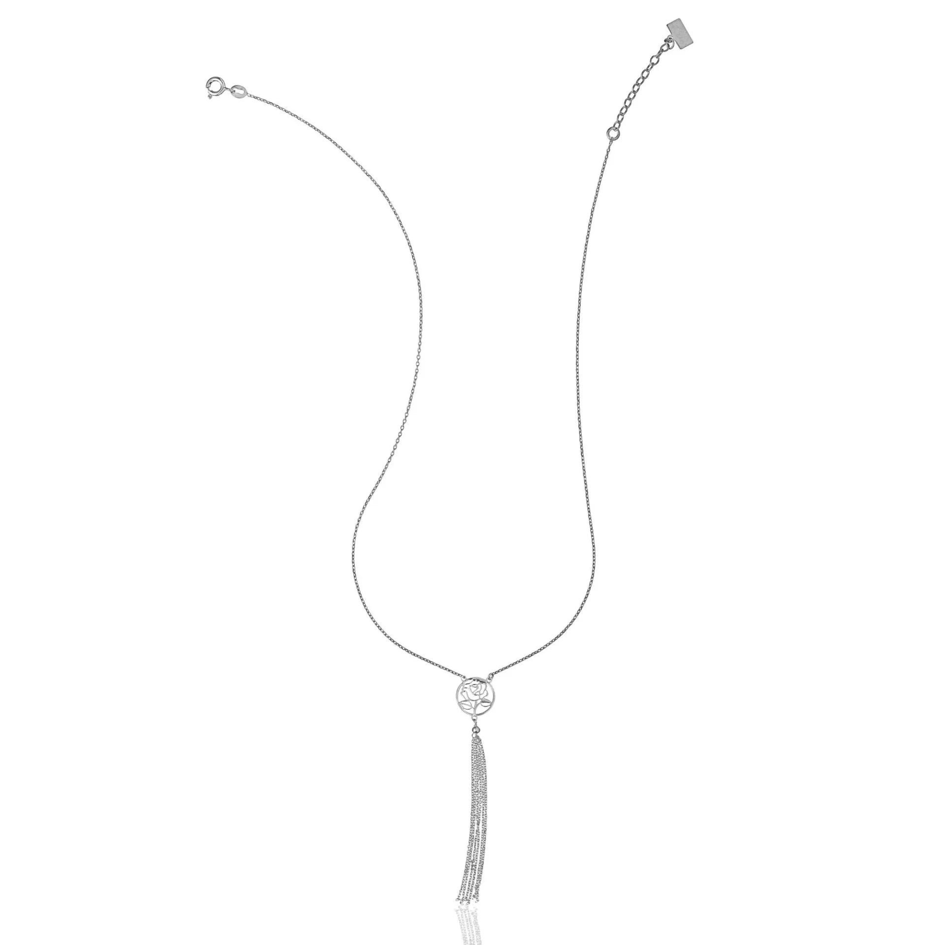 Collana Pendente in Argento Fiore