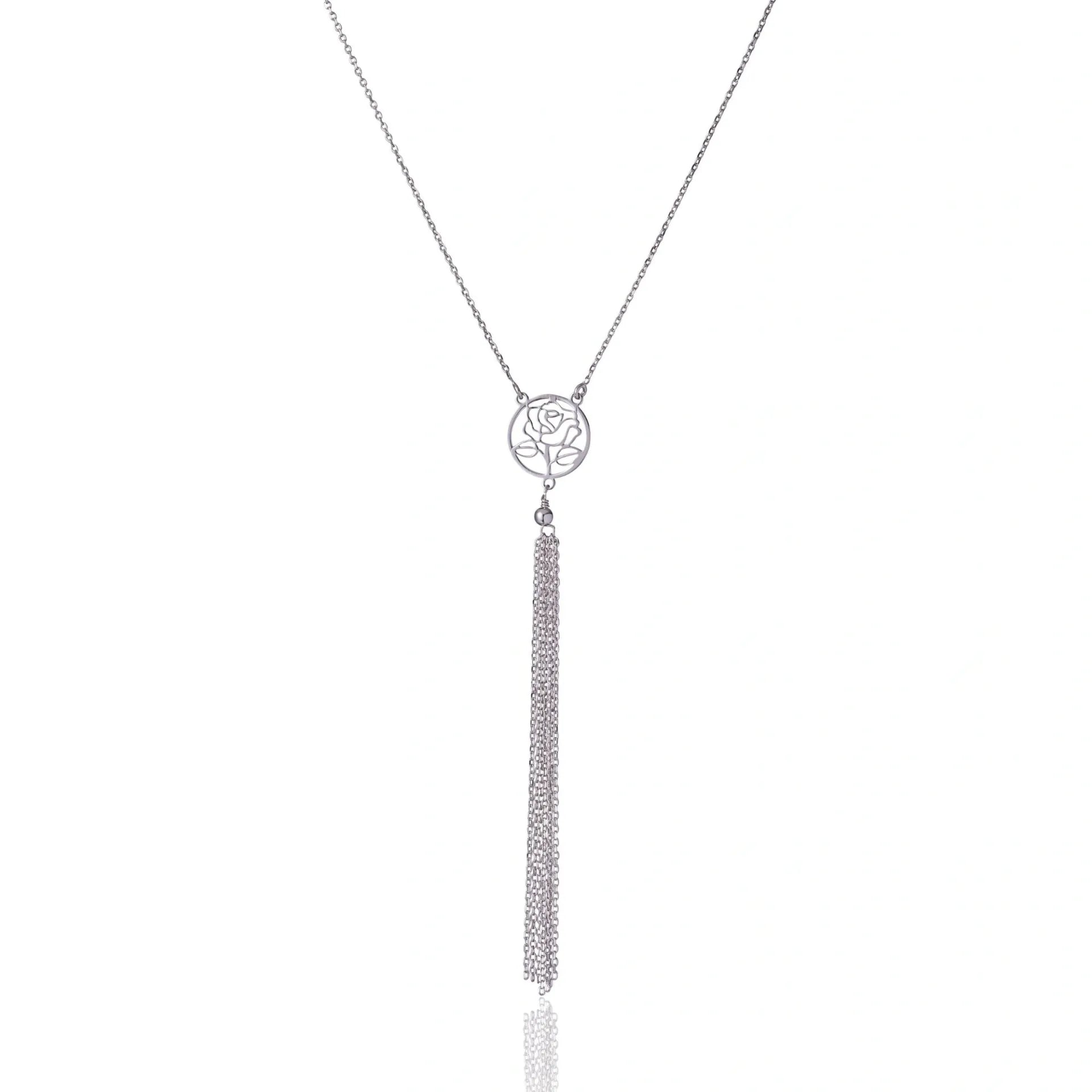 Collana Pendente in Argento Fiore