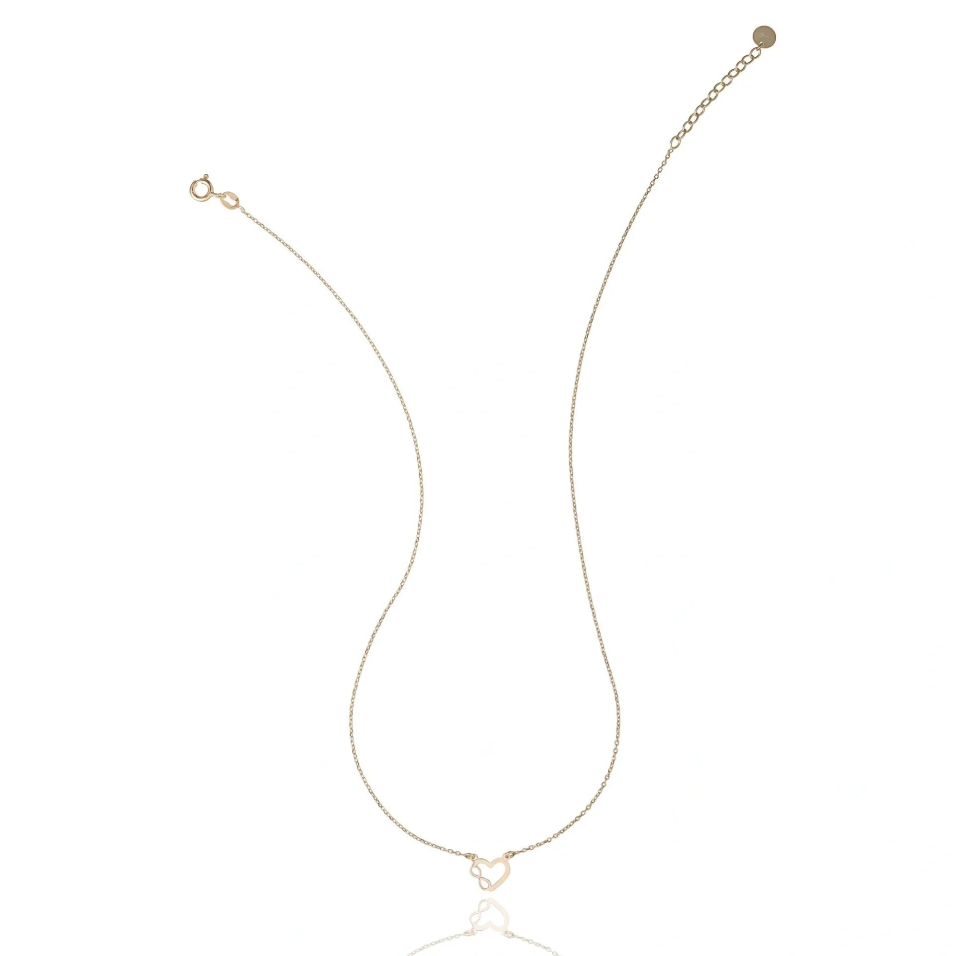 Silver Necklace Infinity Love