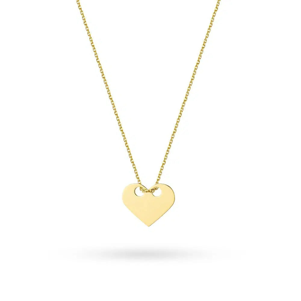 Collana in Argento Cuore Passante