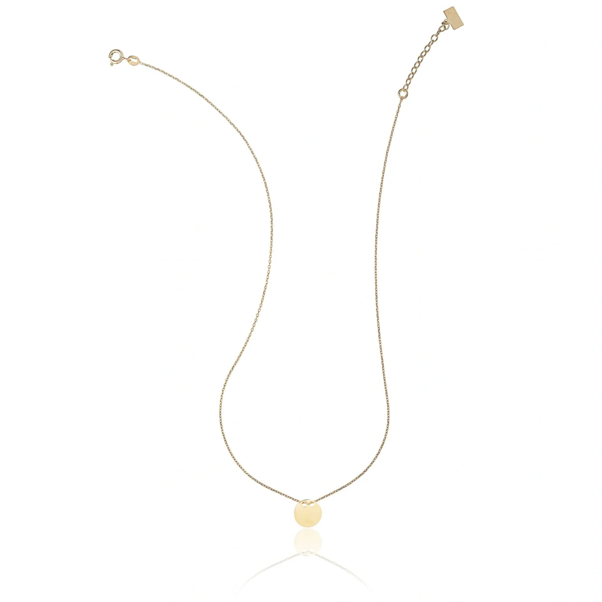 Silver Necklace with Sliding Medal
