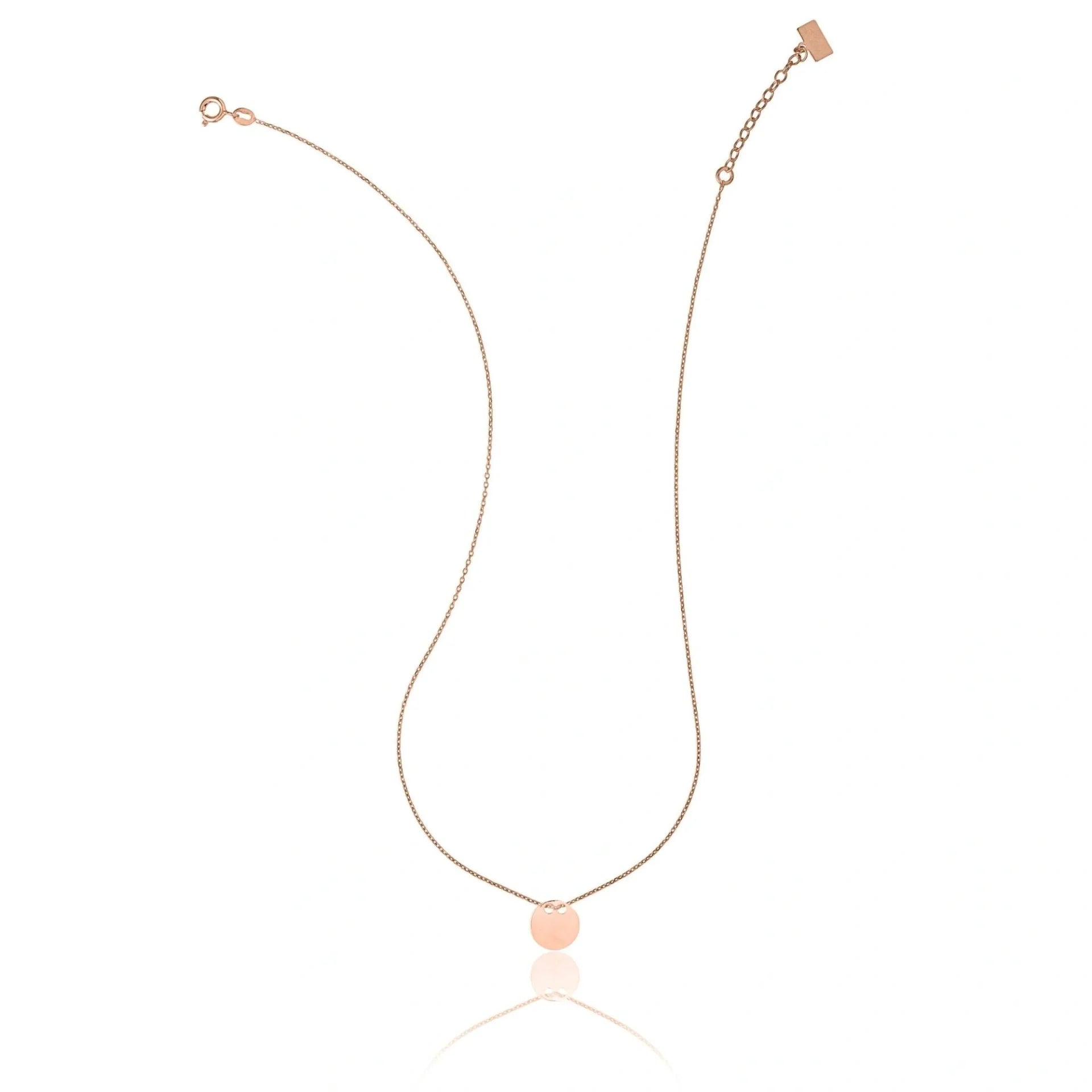 Silver Necklace with Sliding Medal