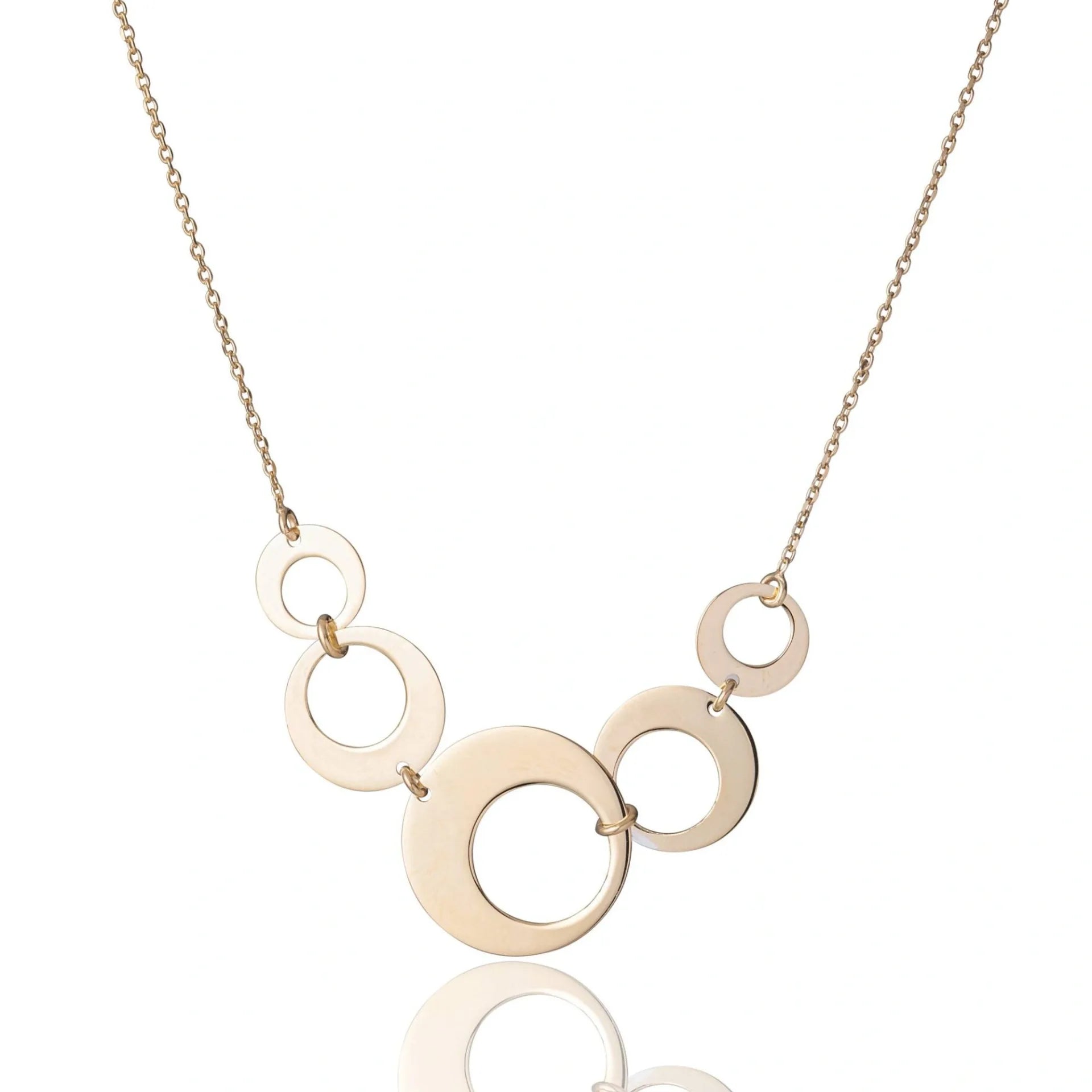 Collar de Plata Círculos