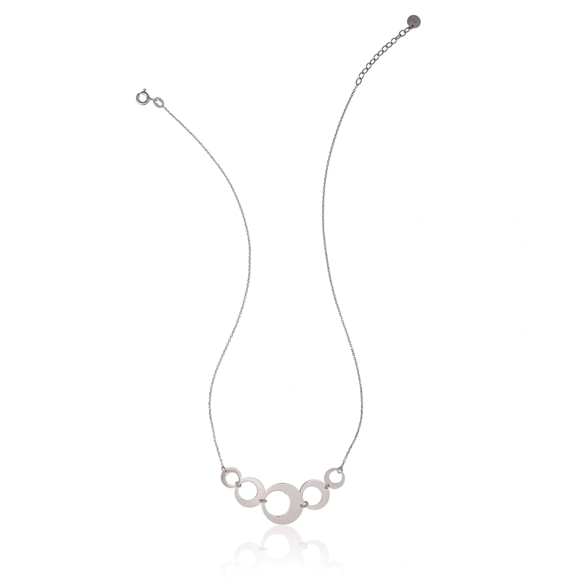 Collar de Plata Círculos