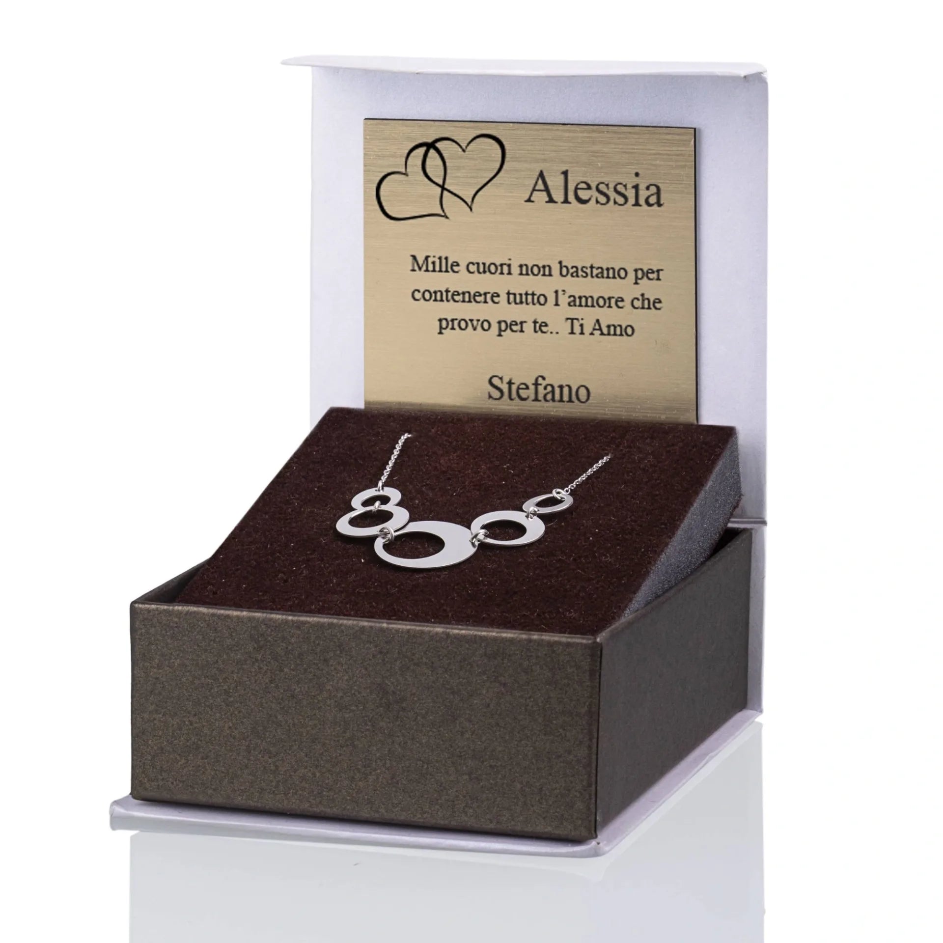Collar de Plata Círculos