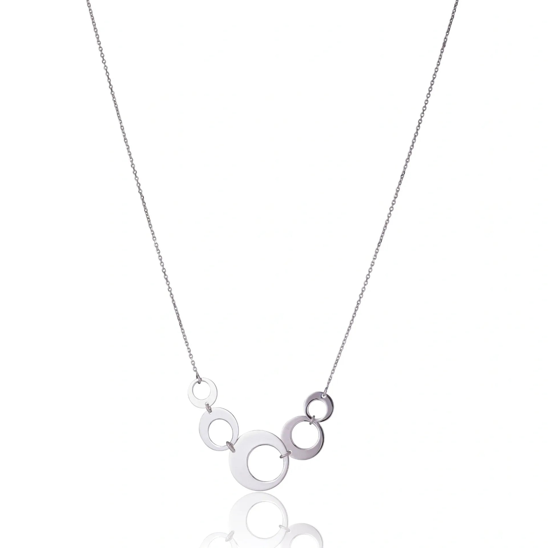 Collar de Plata Círculos