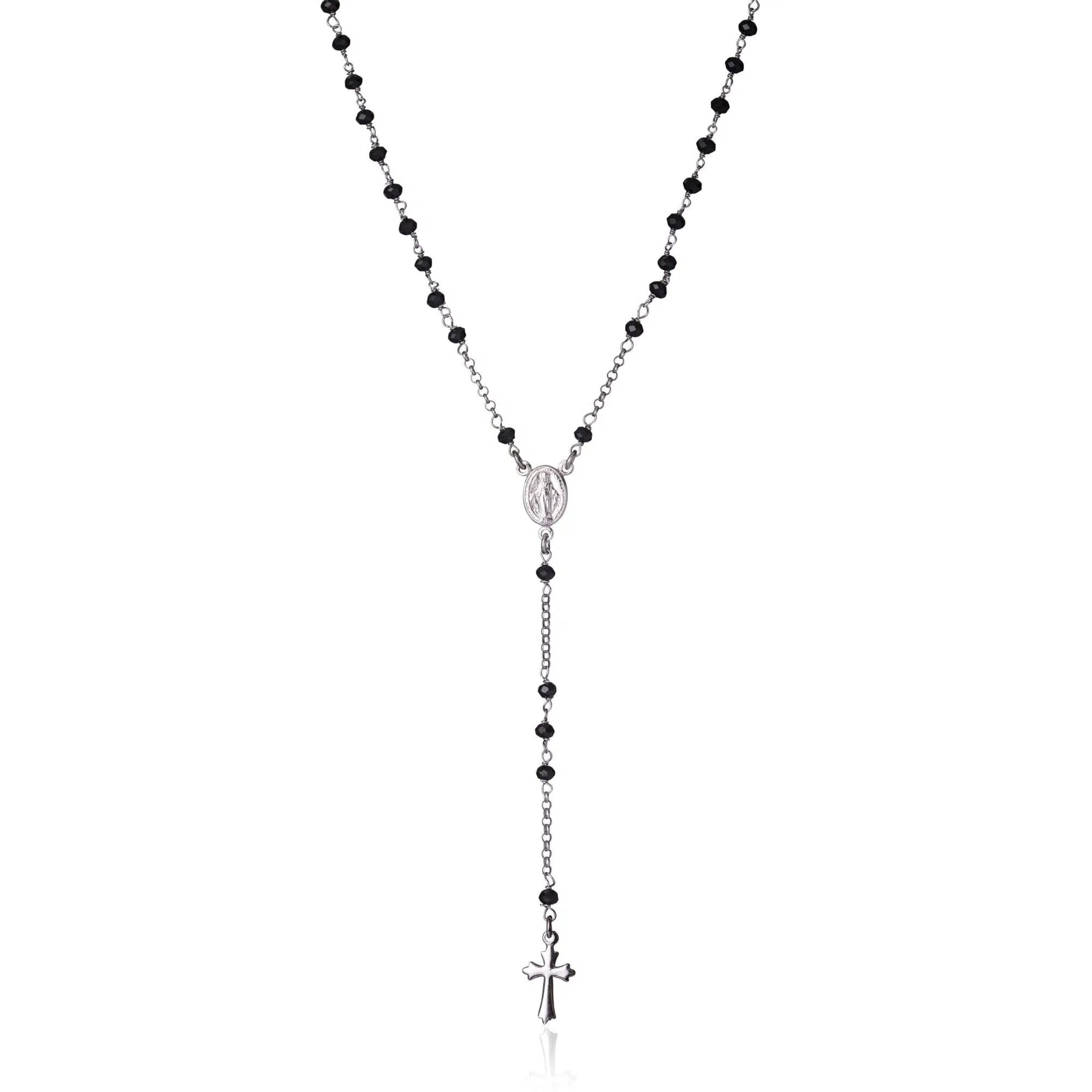 Collana Pendente in Argento con Inserti Religiosi