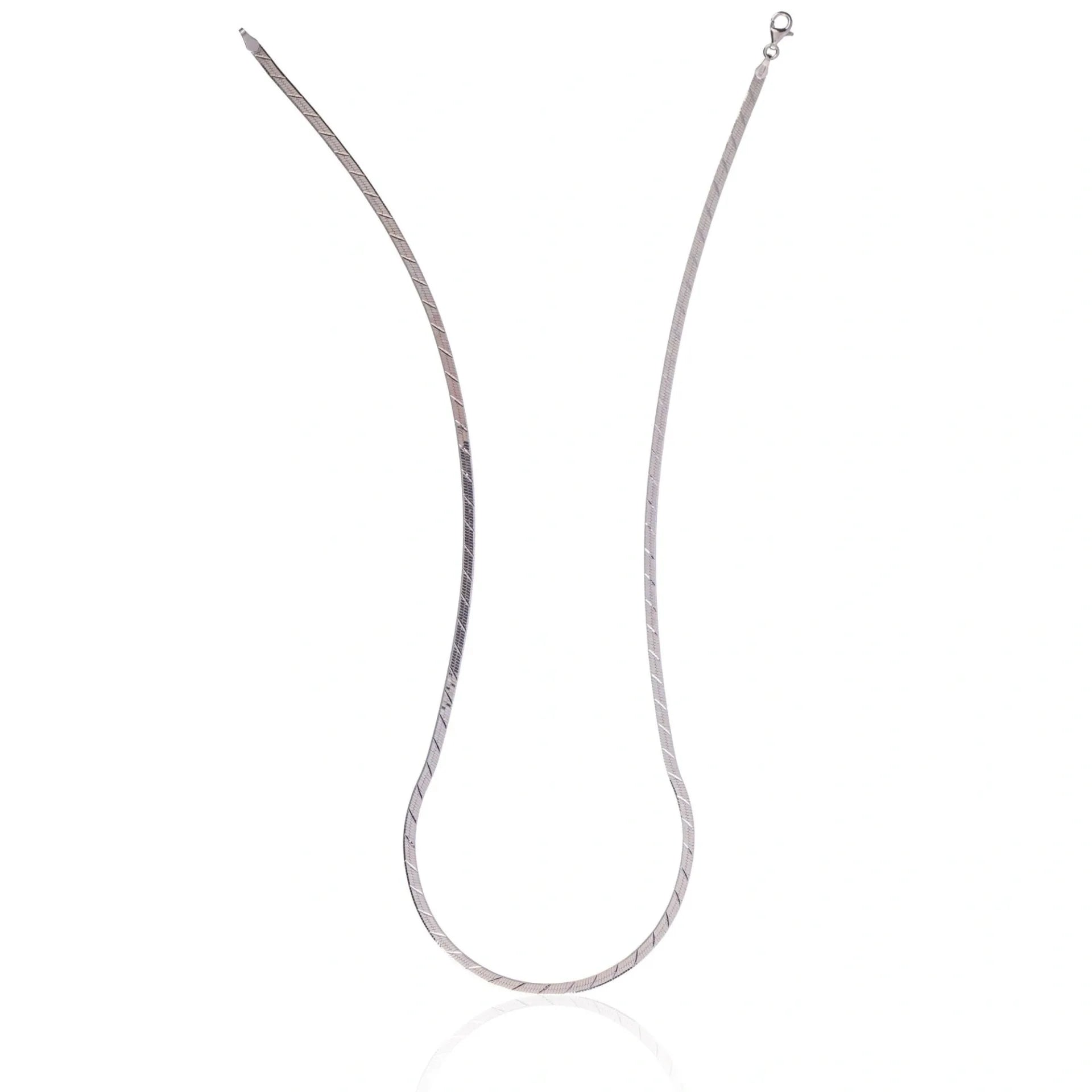 Halskette Flachkette mit Design 50cm