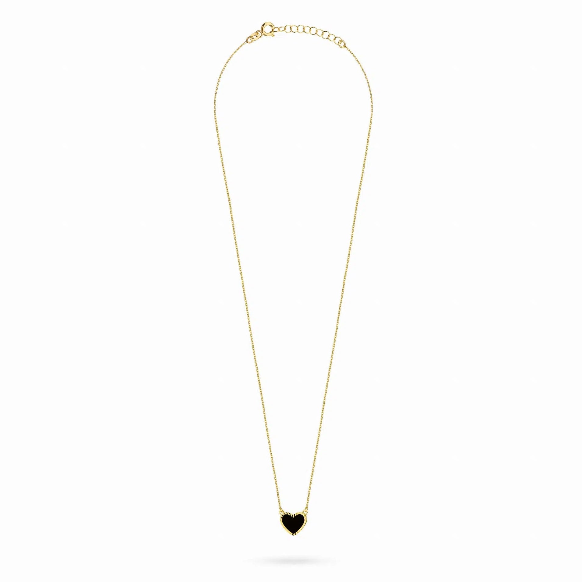 Collar de Plata Deep Heart Esmaltado