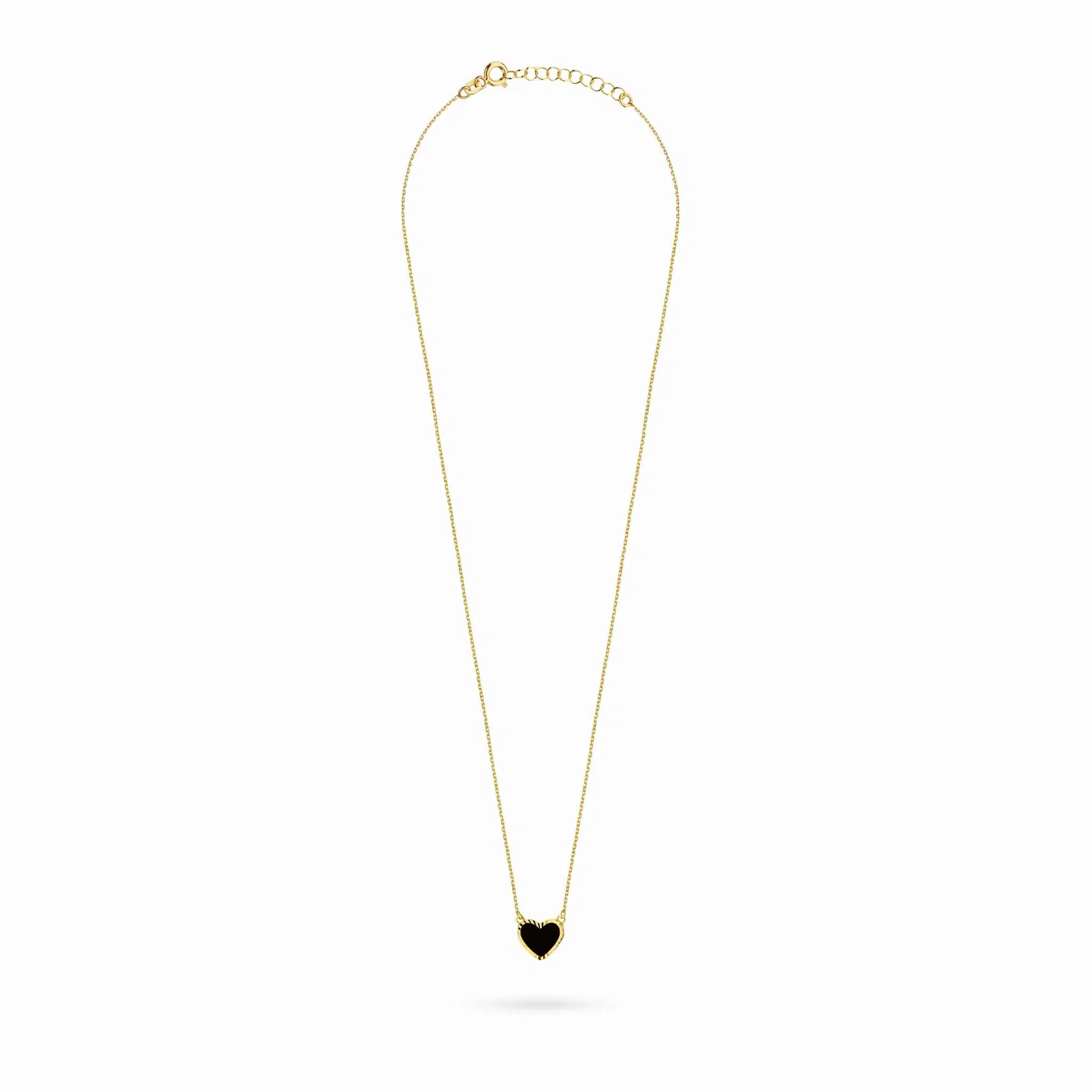 Collana in Argento Deep Heart Smaltata