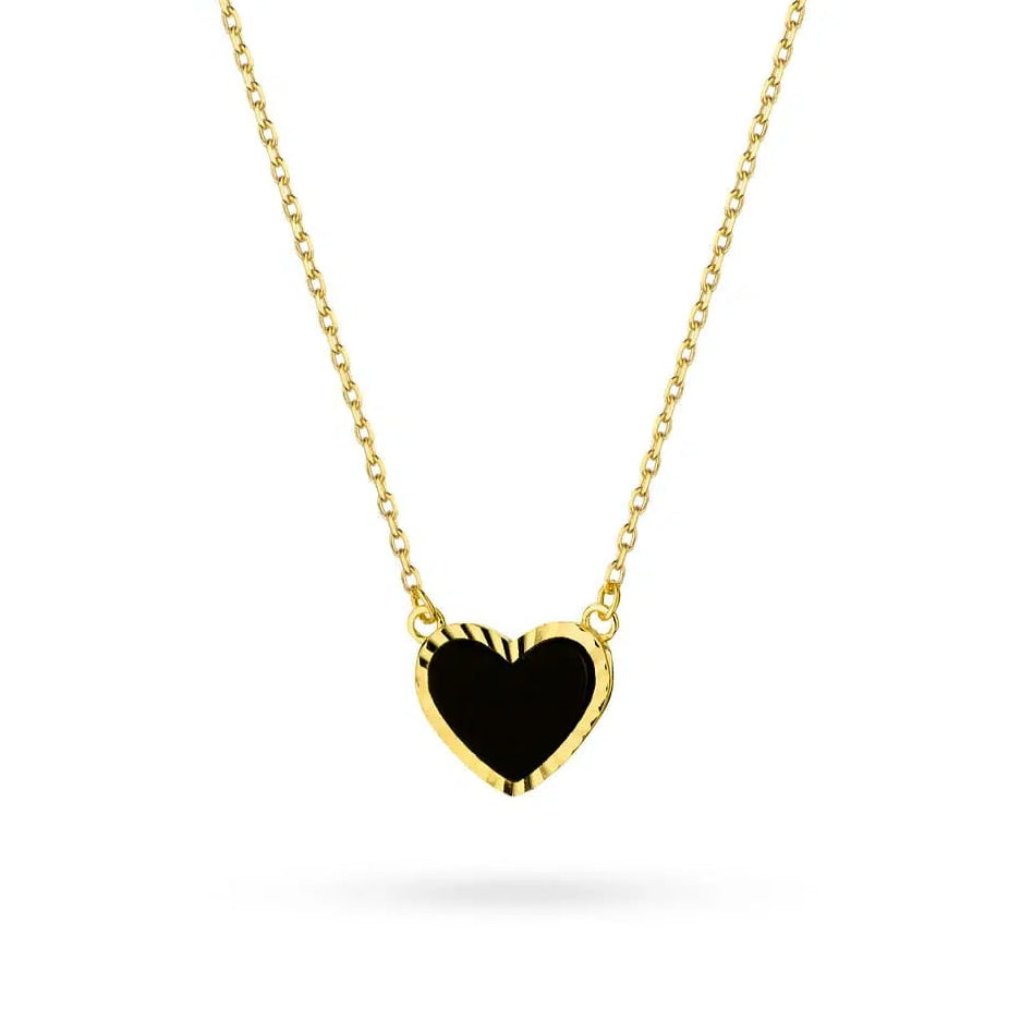 Collar de Plata Deep Heart Esmaltado