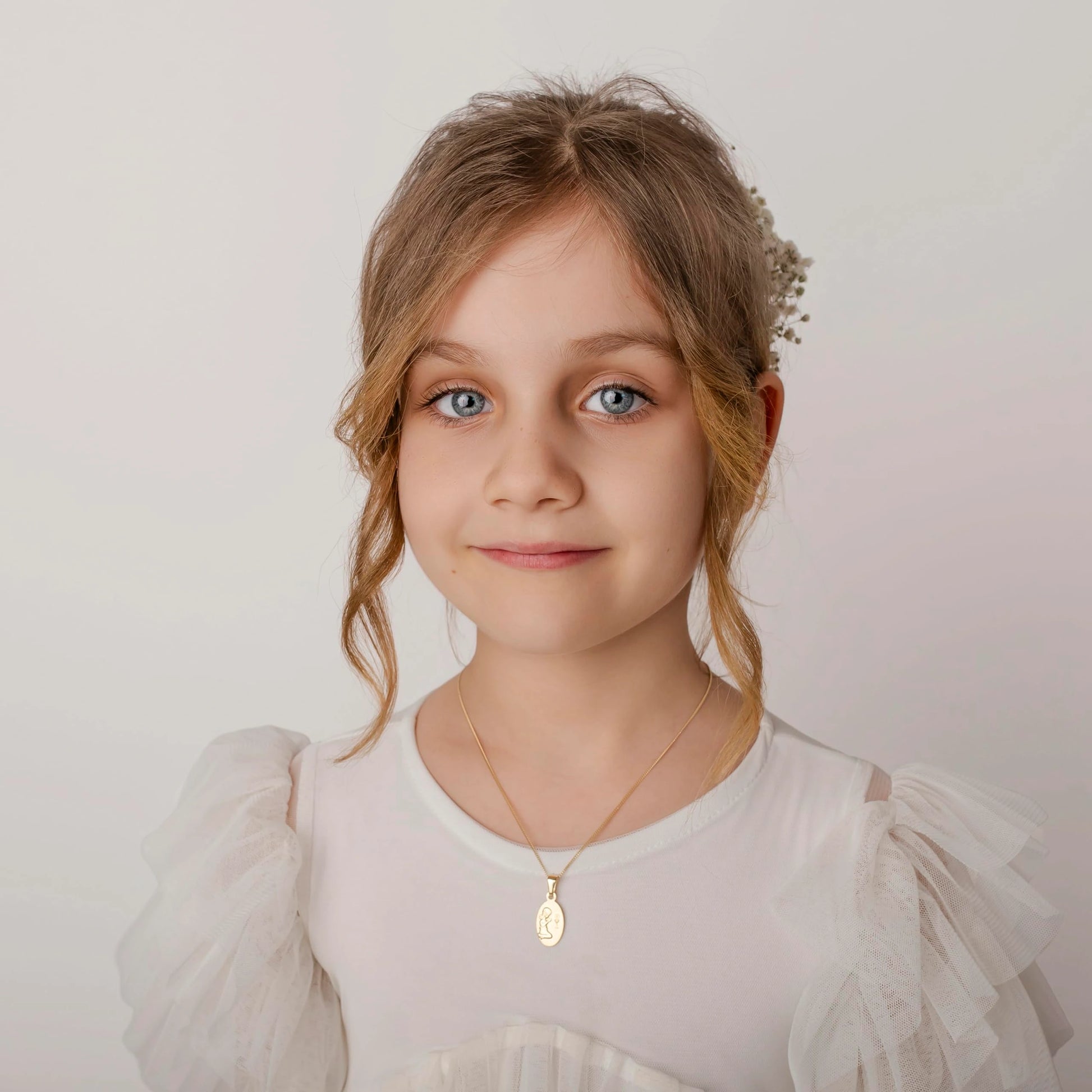 Collier avec Médaille Ovale Collection Enfants Fille