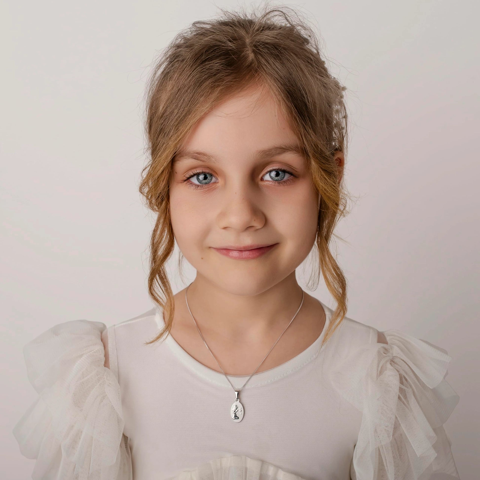 Collier avec Médaille Ovale Collection Enfants Fille