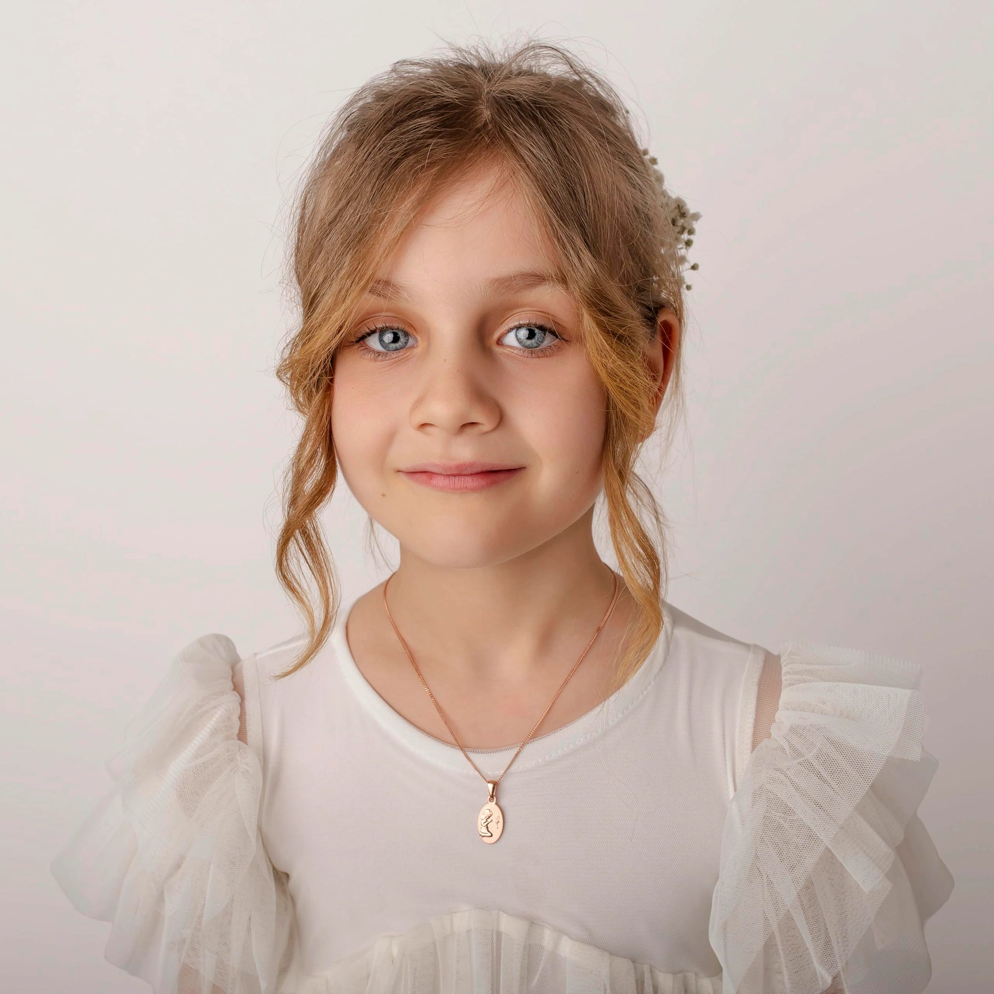 Collier avec Médaille Ovale Collection Enfants Fille