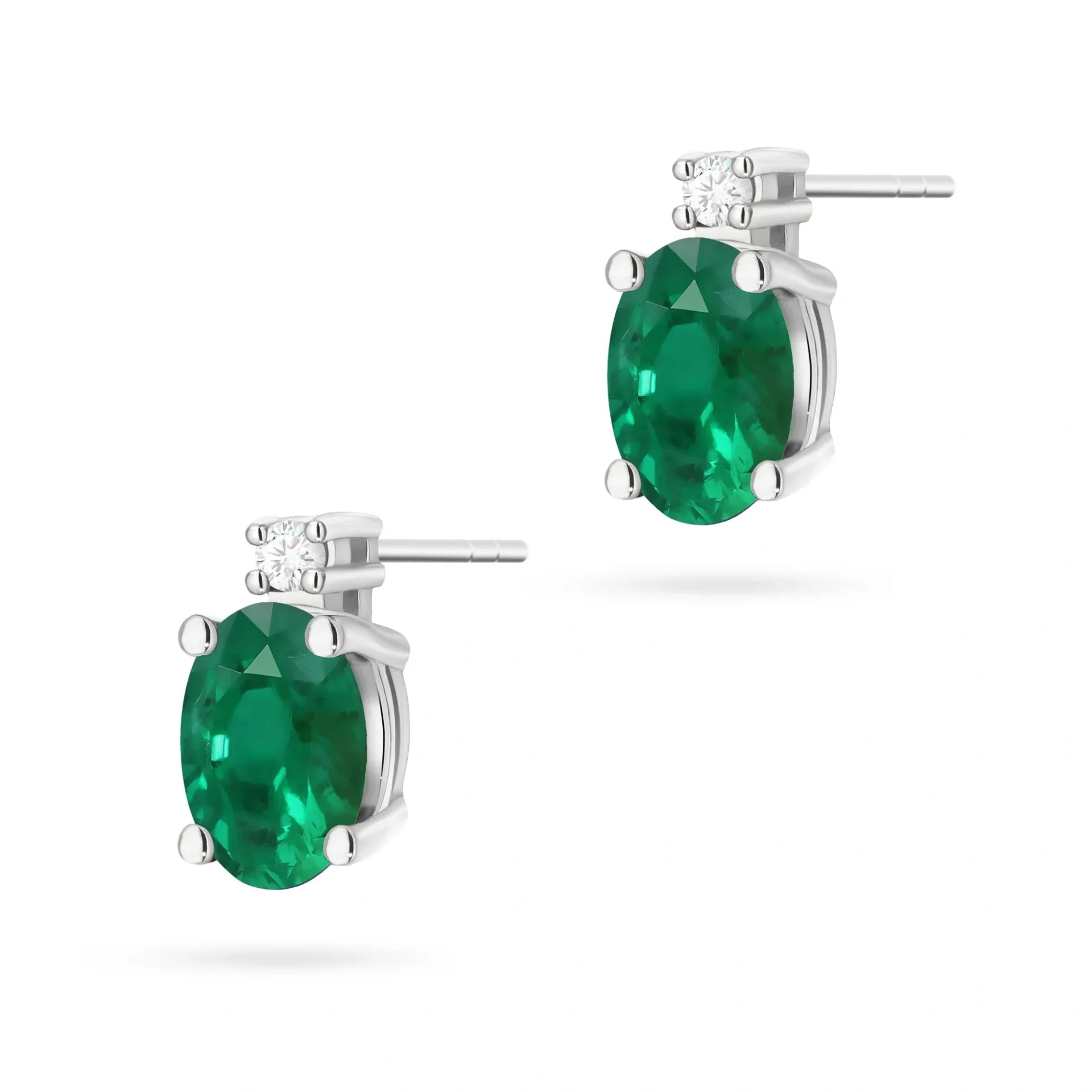 Orecchini Esme in Oro con Smeraldo e Diamante