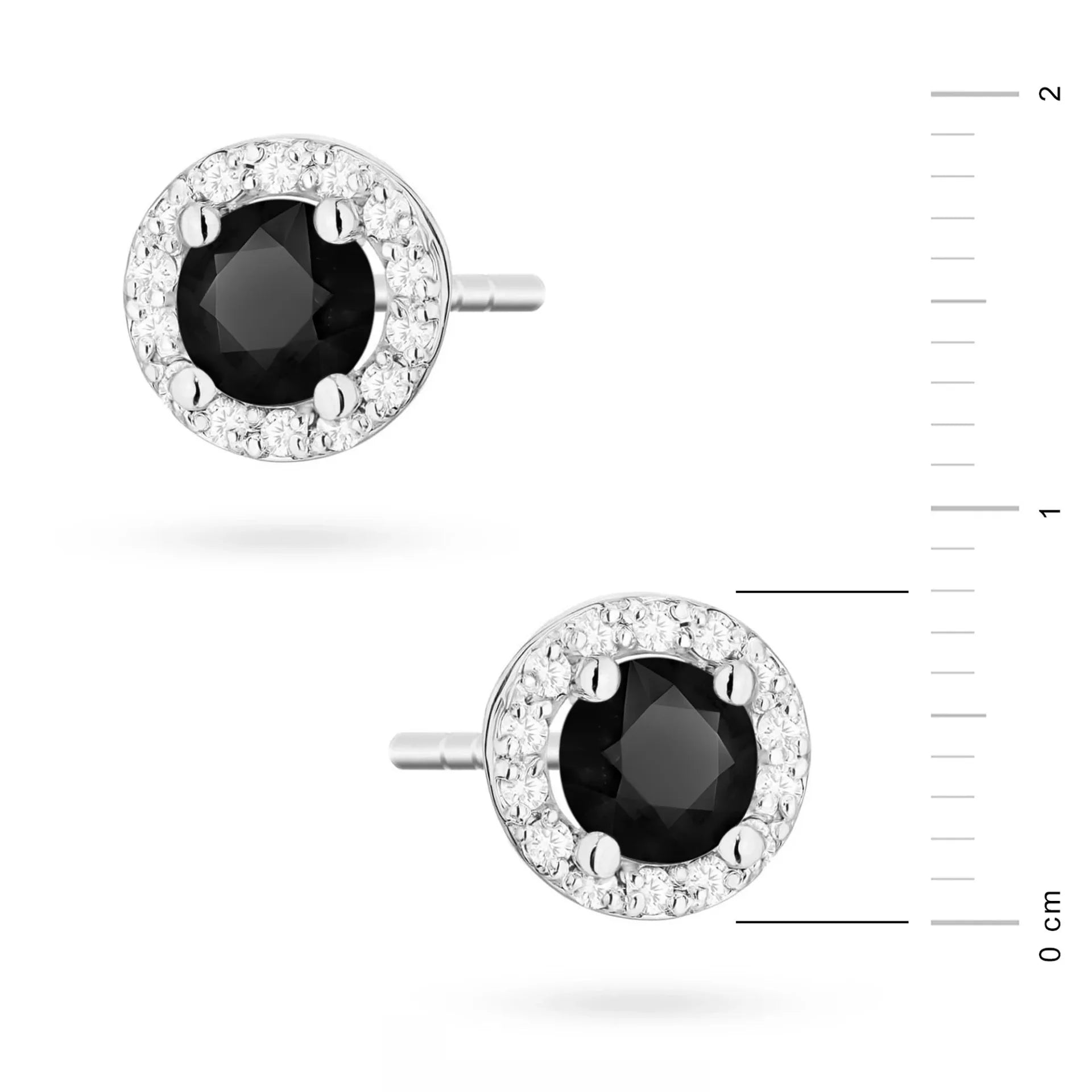 Pendientes Naira en Oro con Diamantes Negros