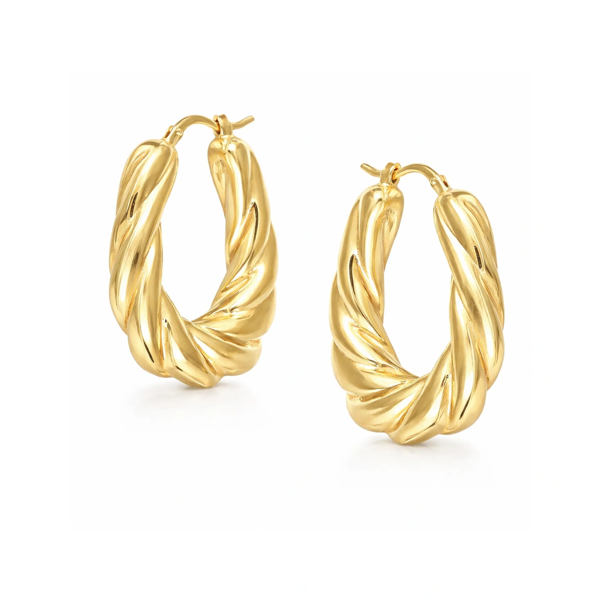 Gold Magnetic Silver Earrings for Women