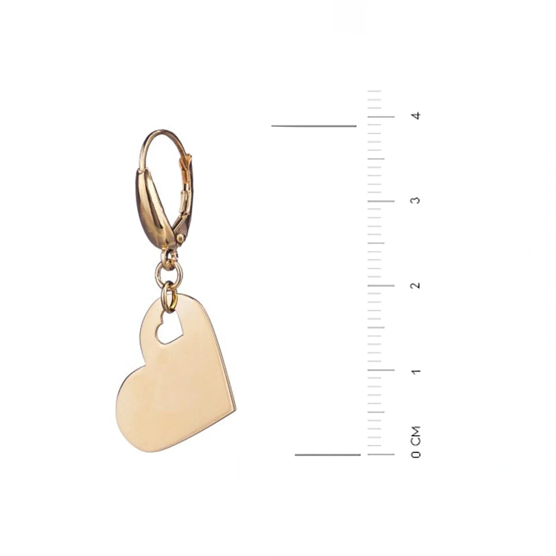 Orecchini con Cuore dentro Cuore in Argento