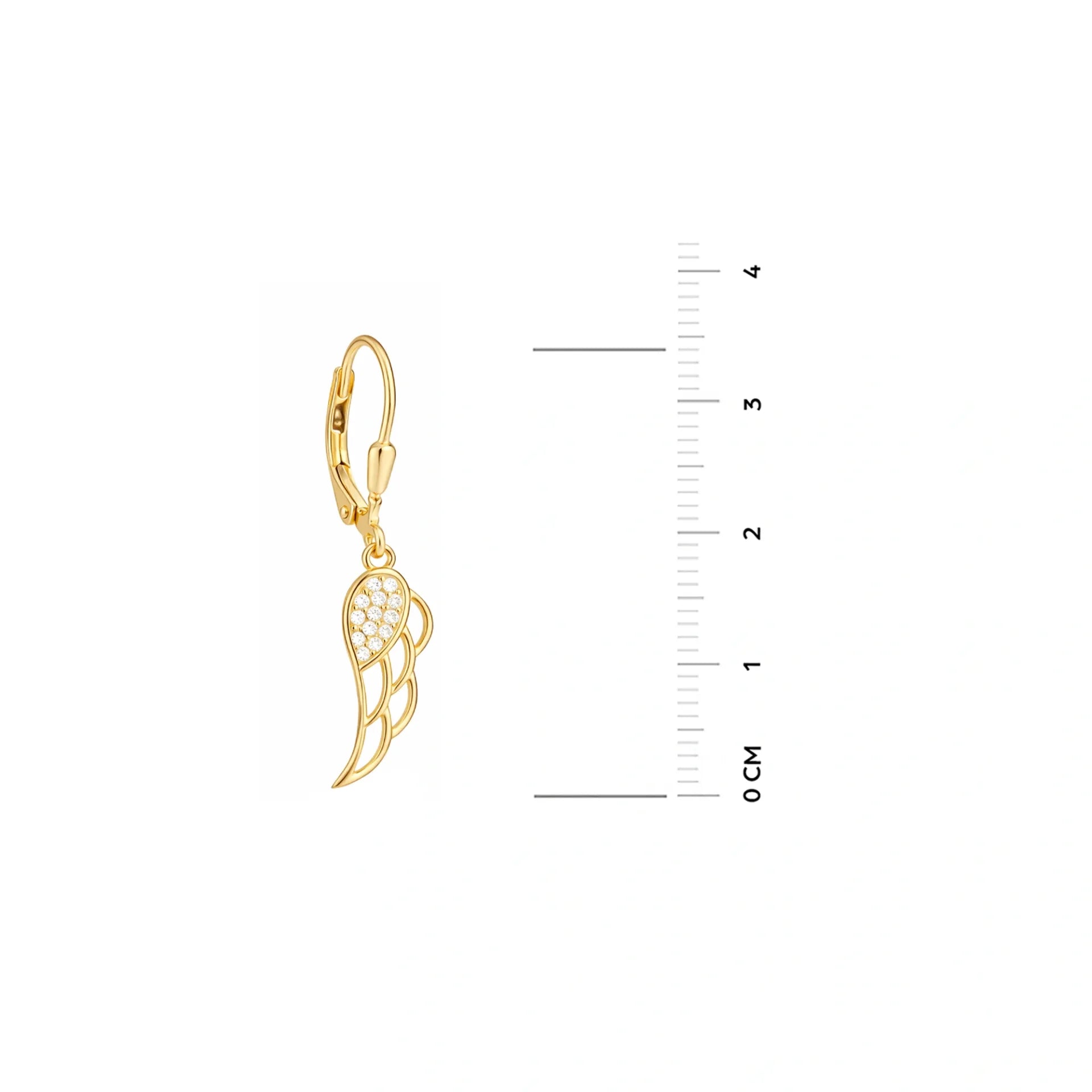 Orecchini in Argento con Ali Strass e Zirconi