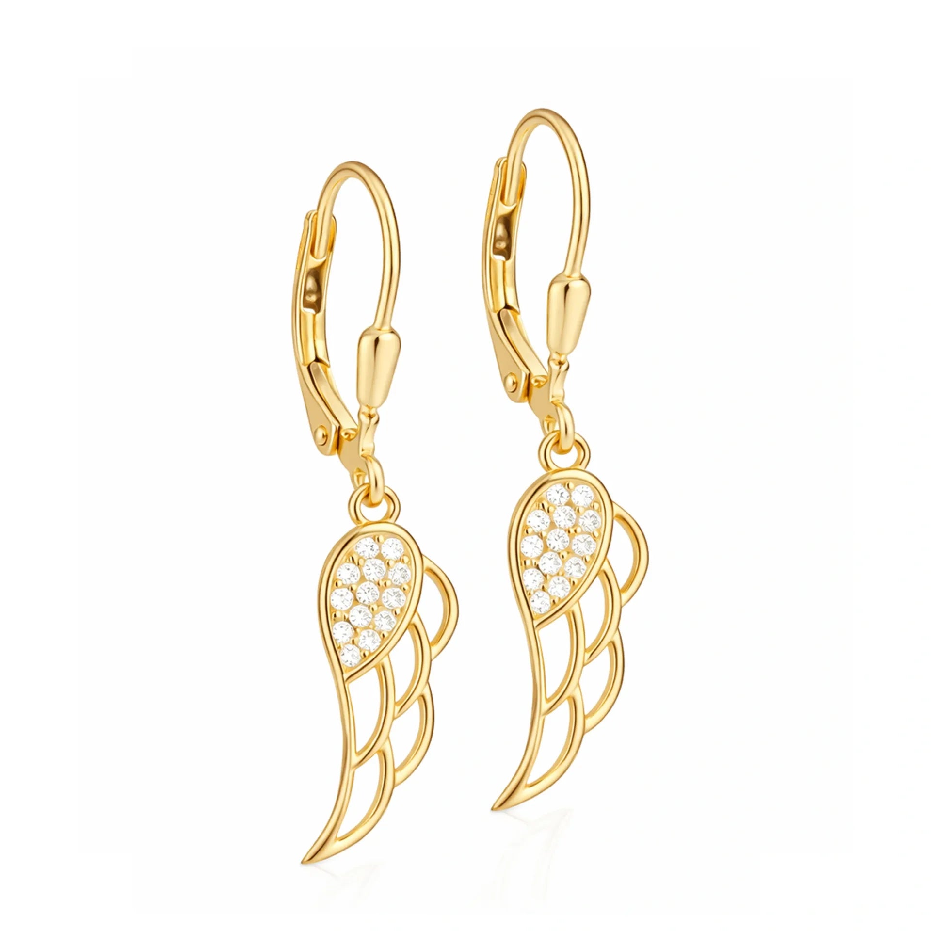 Orecchini in Argento con Ali Strass e Zirconi