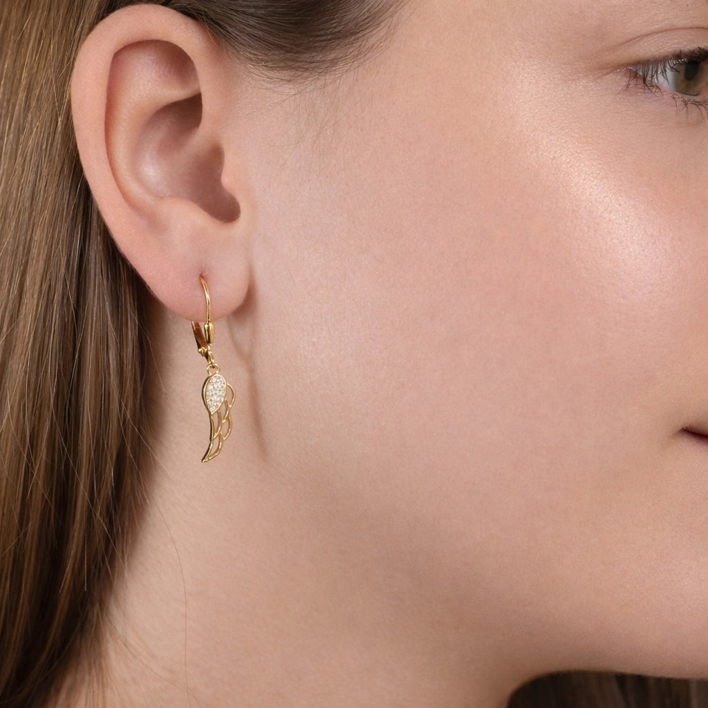 Orecchini in Argento con Ali Strass e Zirconi