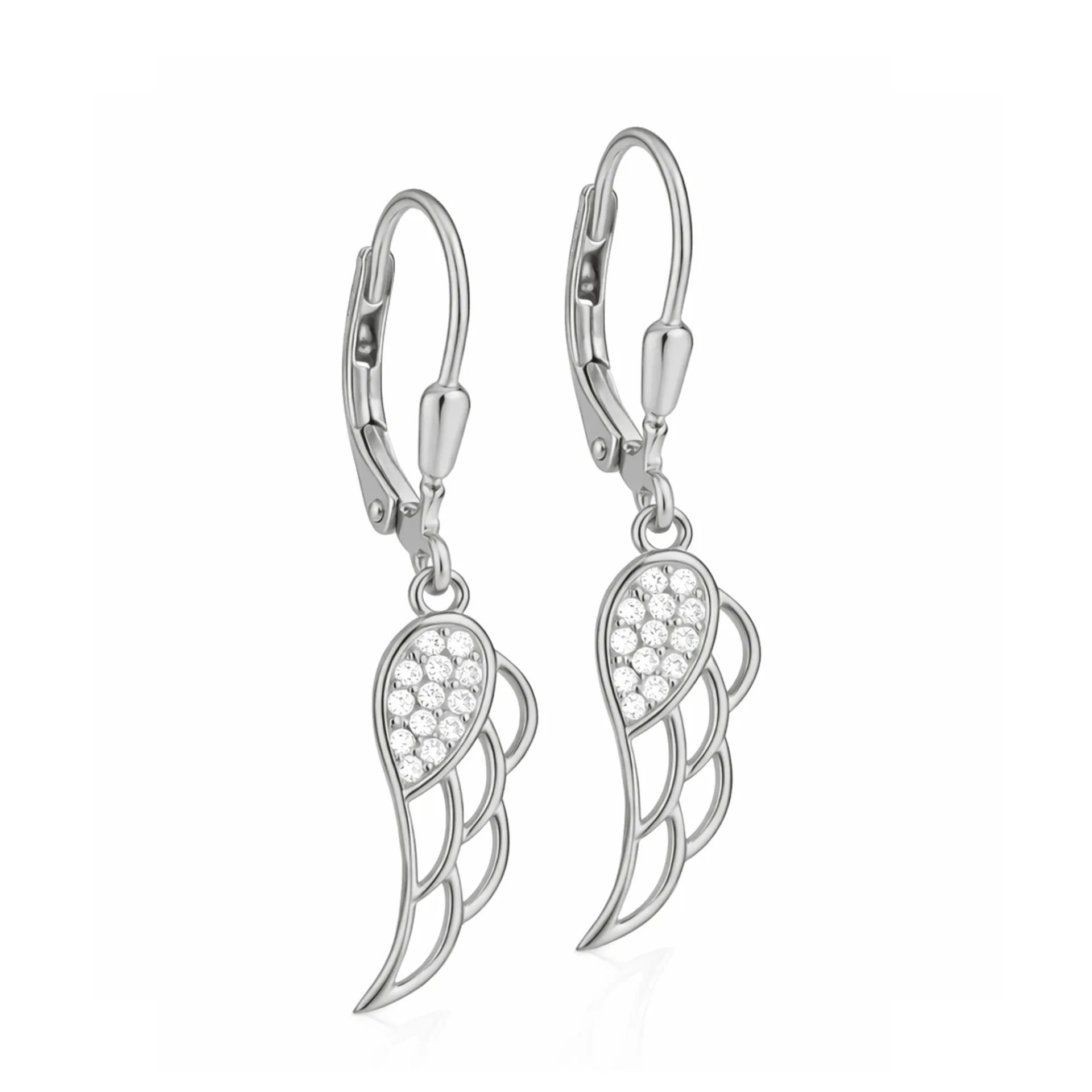 Orecchini in Argento con Ali Strass e Zirconi